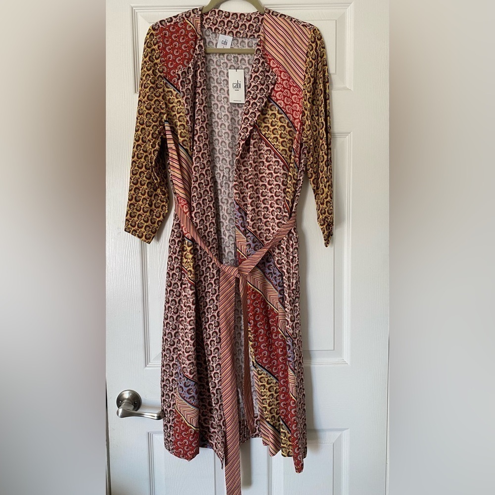 NWT Cabi Poet Jacket Patchwork Print Size‎ Small